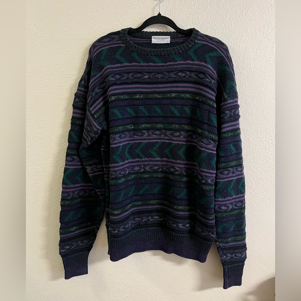 Men's Multicolor Patterned Sweater